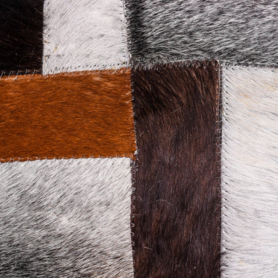 Multi Straps Hair-on Leather Cushion