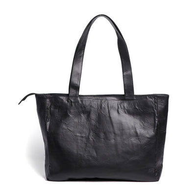 Black Tote Bag Finish Leather