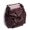 Brown Travel Finished Leather Backpack