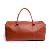 Tan Milt Leather Duffle Bag