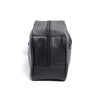 Black Finished Leather Toiletry Bag For Men & Women