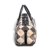 Grey & White Patch Hair-on Leather Duffle Bag