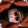 Tan Milt Leather Duffle Bag