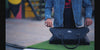 Black Braided Leather Duffle Bag